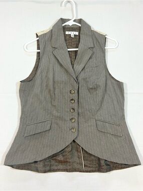 CAbi Women’s Medium Liverpool Classi Riding Vest Pinstripes Cocktail Bar Tux